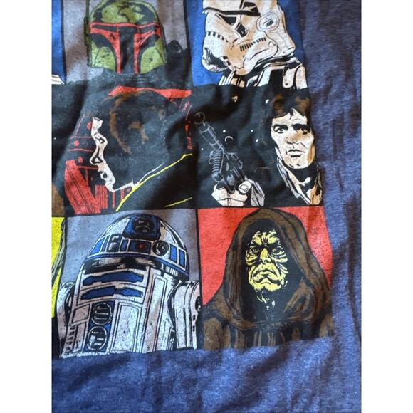 STAR WARS V Fifth Sun Men's Size L Retro Design Darth Vader Luke Han R2 Yoda - Picture 9 of 11
